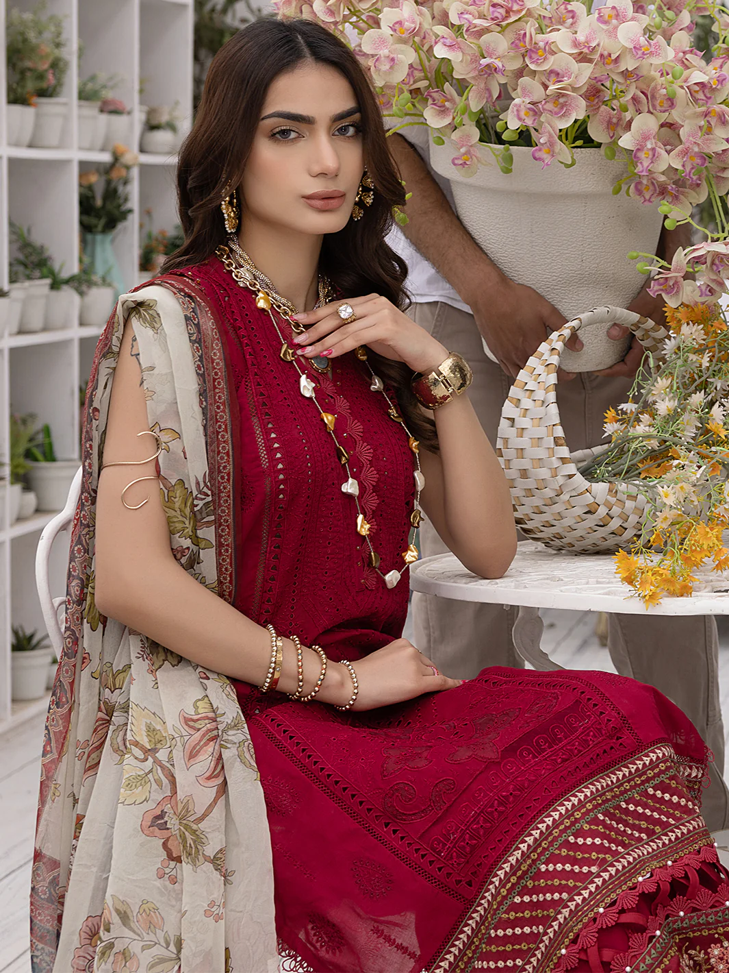 CRIMSON | 3 Piece Luxury Lawn - Image 3