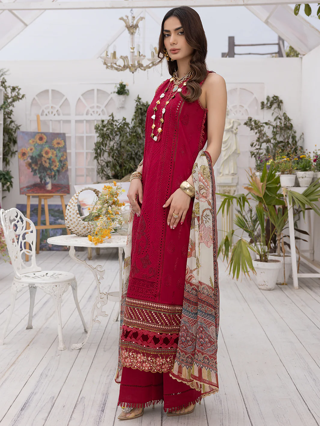 CRIMSON | 3 Piece Luxury Lawn - Image 8
