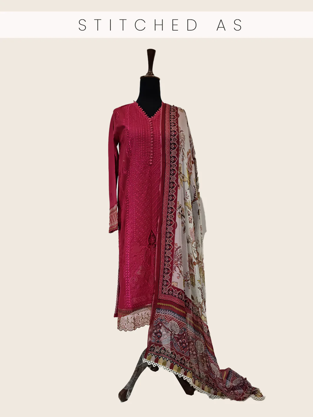 CRIMSON | 3 Piece Luxury Lawn - Image 9