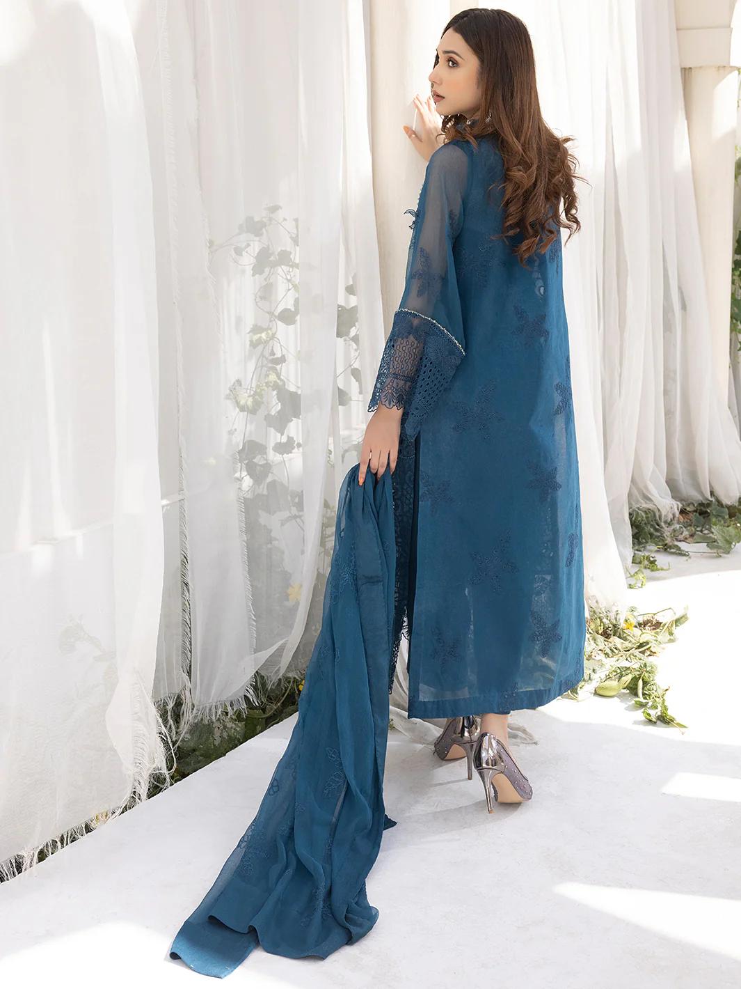 ELENA | 4PC UNSTITCH LUXURY CHIFFON - Image 3