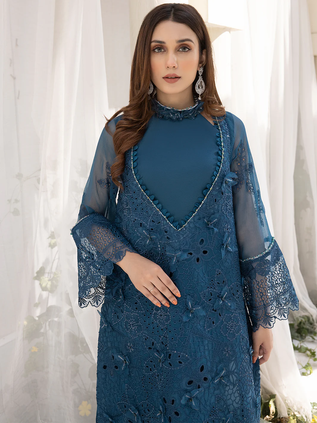 ELENA | 4PC UNSTITCH LUXURY CHIFFON - Image 6