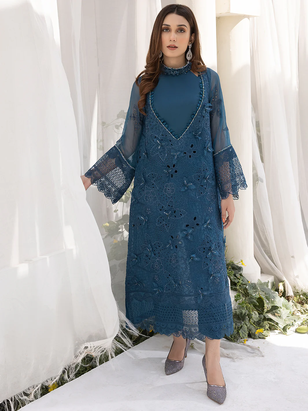 ELENA | 4PC UNSTITCH LUXURY CHIFFON - Image 7