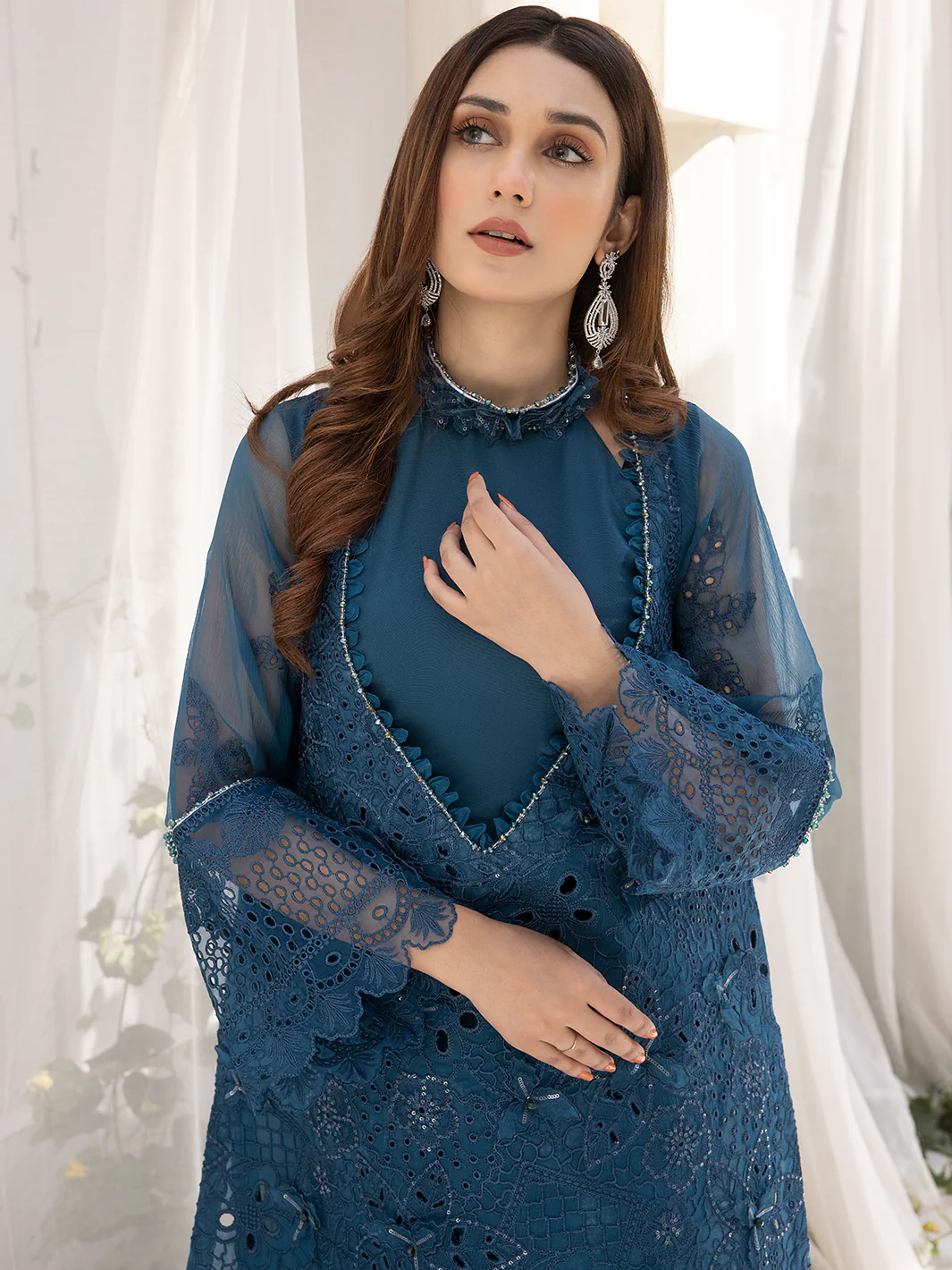 ELENA | 4PC UNSTITCH LUXURY CHIFFON - Image 8
