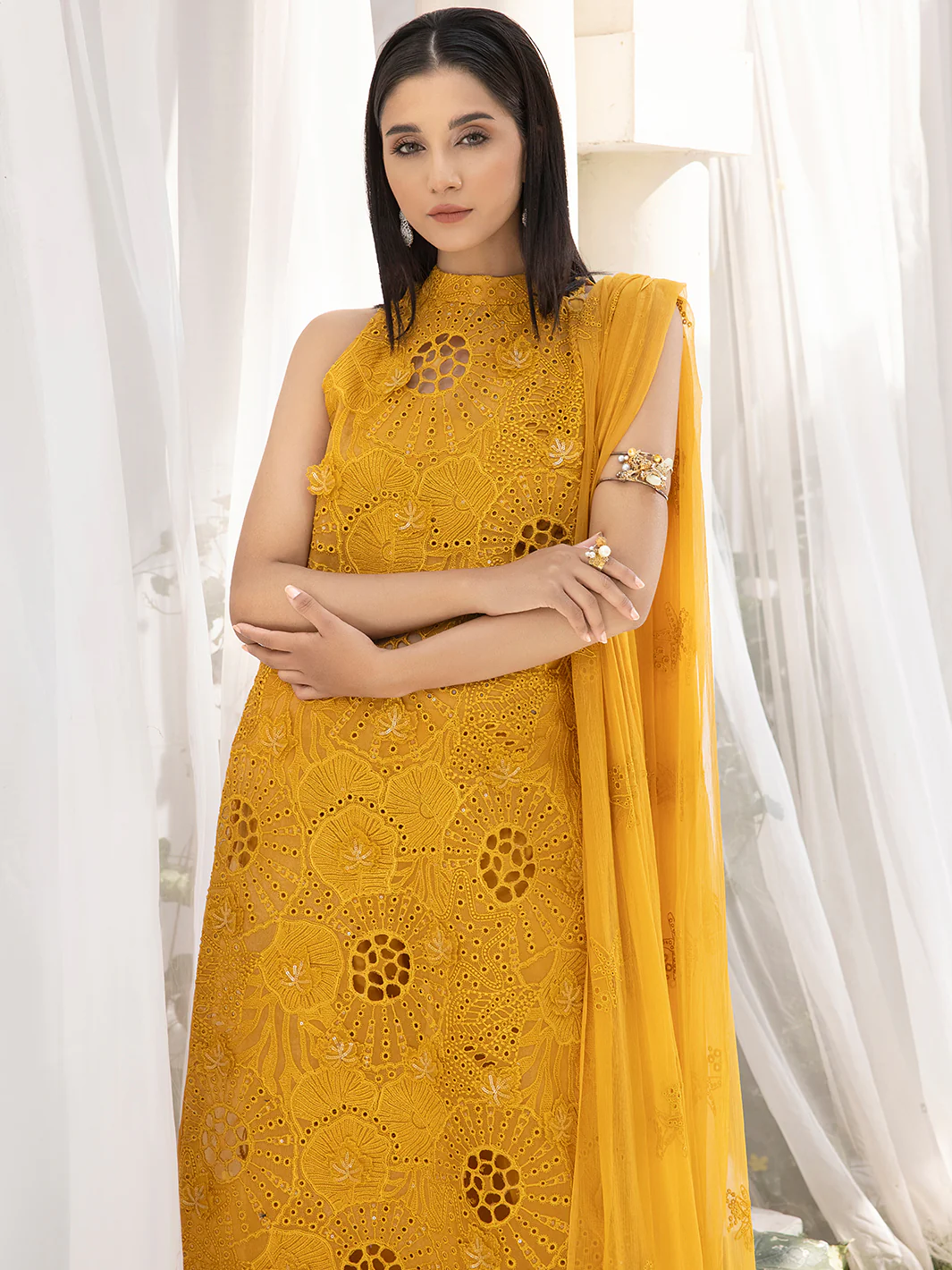 KESHA | 4PC UNSTITCH LUXURY CHIFFON - Image 5