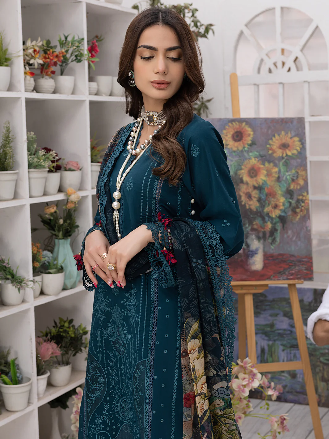 PEACOCK | 3 Piece Luxury Lawn - Image 5