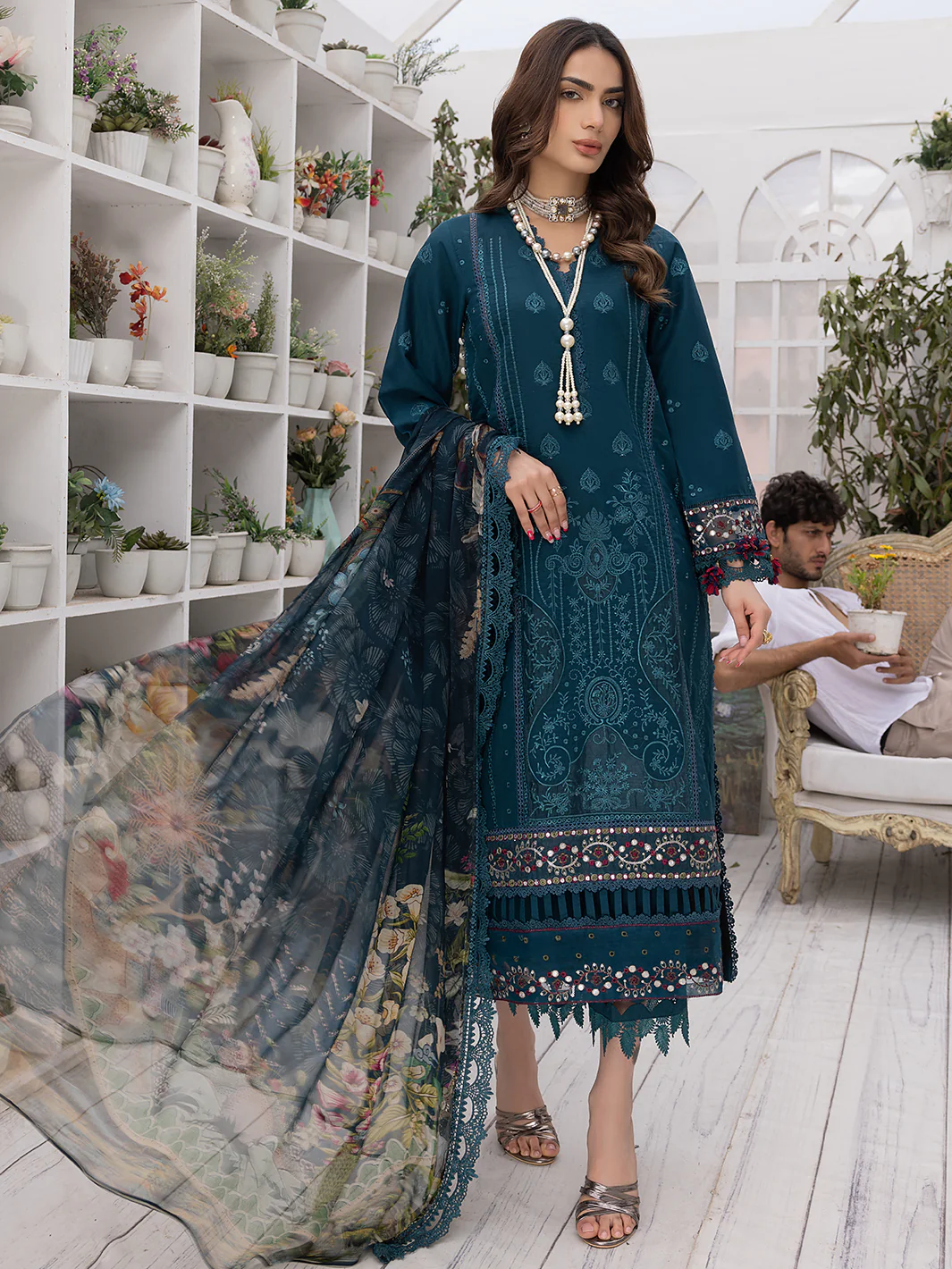 PEACOCK | 3 Piece Luxury Lawn - Image 6