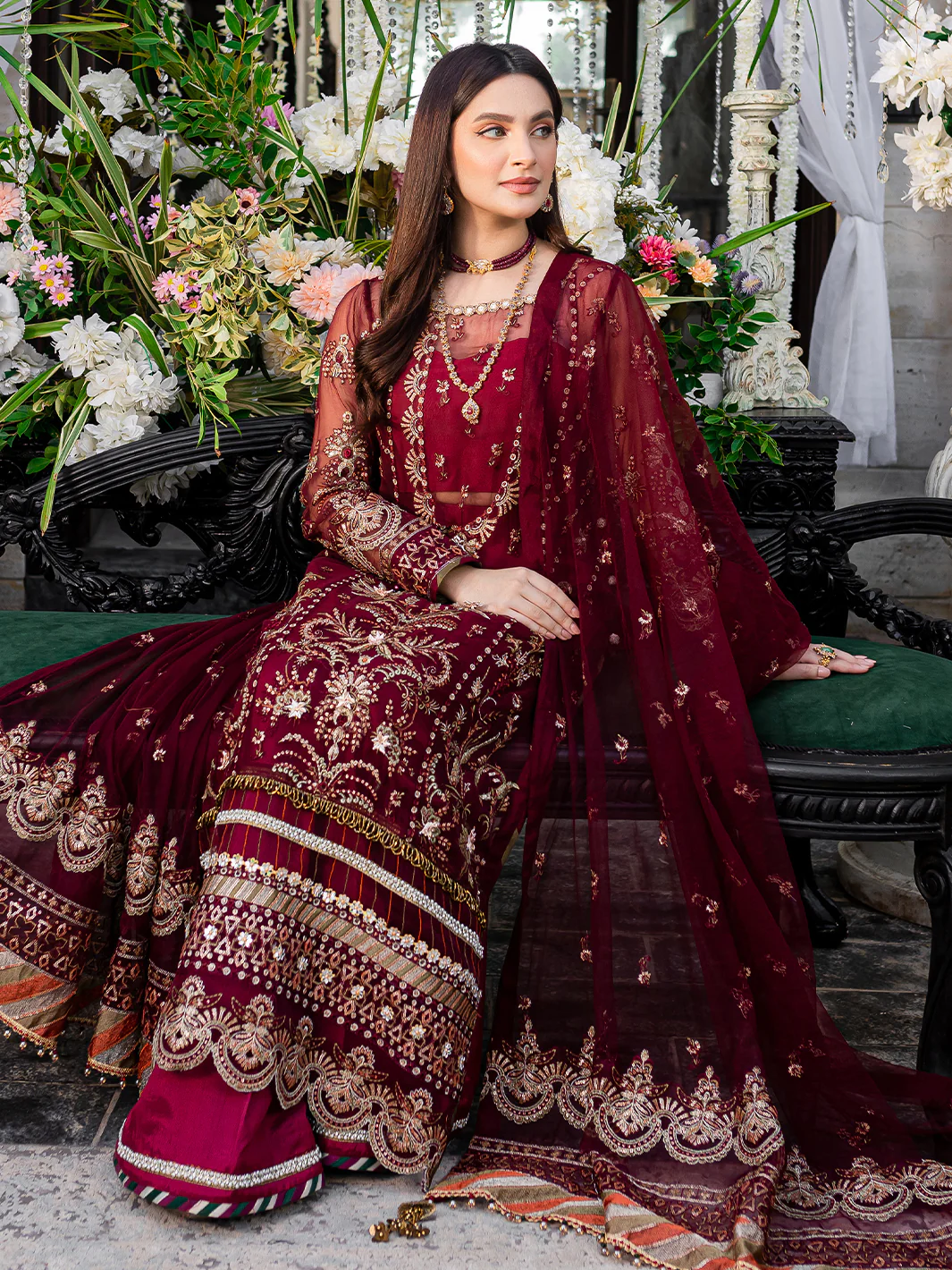 SARANG | FESTIVE UNSTITCHED - Image 6
